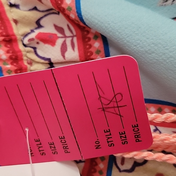 NWT Floral Umgee boho style dress/tunic...can be worn off shoulder p2p 25. Teal - Picture 4 of 8